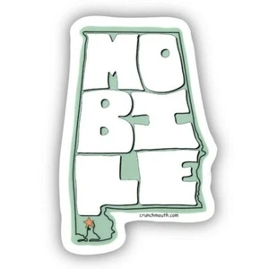 MOBILE ALABAMA AMERICANA TRAVEL DECAL BUMPER STICKER LAPTOP WATER BOTTLE + - Picture 1 of 1