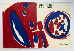 TAL COAT ORIGINAL LITHOGRAPHIE 1962 HINTER DEM SPIEGEL VERSAND SIGN KÜNSTLER - Bild 1 von 2