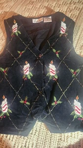 Chaleco de Navidad Feo (O No) DE COLECCIÓN Unisex Terciopelo Hombres Mujeres - Imagen 1 de 6