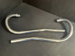 70-4884 70-4886 Triumph TT Hi-Pipe Exhaust Pipe Set 1964 - 1966 T120C TR6 U.K. - Picture 1 of 9