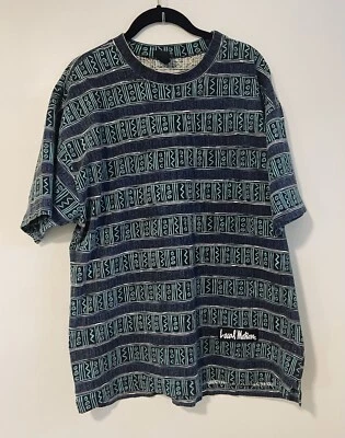 Vtg Local Motion Sz XL-100% cotton Hawaiian T-shirt-AOP-Blue/Green-single stitch - Image 1 of 4