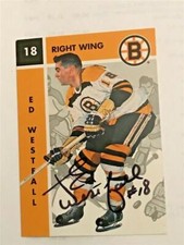 1995-96 Parkhurst '66-67 #4 Ed Westfall Auto'd