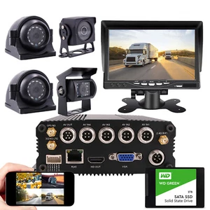 1080P WIFI GPS 4G DVR Camera System Remote View on APP/Web/PC for Truck Fleet - Picture 1 of 7