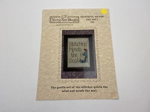 Waxing Moon Designs Stitching Mends The Soul Counted Cross Stitch Pattern Love - Picture 1 of 3