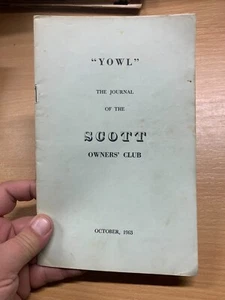 OCT 1963 "YOWL" JOURNAL OF THE SCOTT OWNERS CLUB PAPERBACK BOOK (LL) - Picture 1 of 9