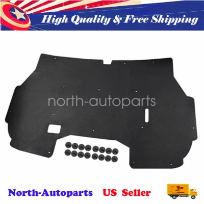 Fits 1992-96 Ford F150 Truck Under Hood Insulation Pad & 92-97 F250 F350 w/Clips - Imagem 1 de 4