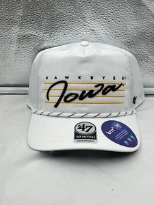 Cappello snapback regolabile Iowa Hawkeyes NCAA '47 marca bianco gancio corda - Foto 1 di 5