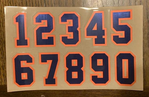 2022 AUBURN EQUIPMENT ROOM Team Issued NUMBER Helmet CHROME Decals Under Armour Cover