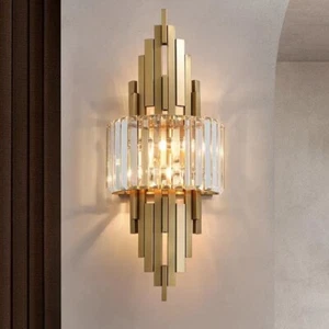 Home Wall Lights Bedroom Wall Lamp Crystal Wall Light Hallway Indoor Wall Sconce - Picture 1 of 7