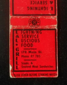1930s? Excise Tax L & L Grill Smoked Meat Phone 97 783 172 Main St. Winnipeg MB  - Picture 1 of 1