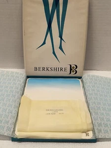 VTG NOS Berkshire Thigh Garter Stockings Sz. 9.5 M White Lace Micromesh Nylon - Picture 1 of 3