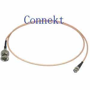 BNC Q9 75 Ohm Stecker auf Mini BNC Q6 HD-SDI Videosignal RG179 Zopf Kabel 28" - Bild 1 von 4