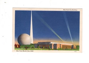 1939 Feria Mundial de Nueva York Edificio Art Deco de la Ciudad de Nueva York - Imagen 1 de 2