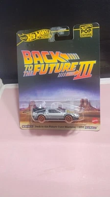 Hot Wheels Back to the Future lll Time Machine-1955 Premium Pop Culture Diecast - Image 1 of 2