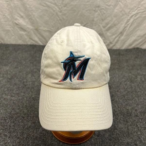 Cappello da baseball 47 marchi MLB Miami Marlins logo berretto adulto regolabile bianco - Foto 1 di 10