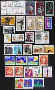 CANADA Postage Stamps, 1975 Year Set collection, 35 different Mint NH, See scans - Picture 1 of 1