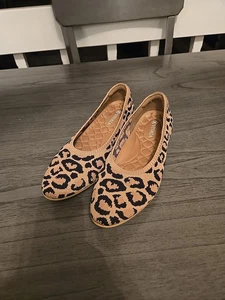 VIVAIA Margot 2.0 Leopardo Oscuro Puntera Cuadrada Corte en V Cómodo Planos Talla 7 - Imagen 1 de 5