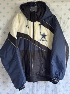 Vintage NFL Gameday FANS Football Dallas Cowboys Kapuzenjacke Mantel Herren XL - Bild 1 von 15