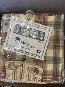 Park Design Button Pleat Volant 60”x14” Lemon Pepper. NEU IN VERPACKUNG - Bild 1 von 4