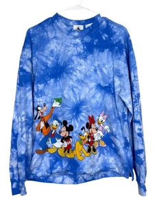 Disney World Mickey Friends Shirt Celebration Crew blau Batik Unisex Größe S - Bild 1 von 7