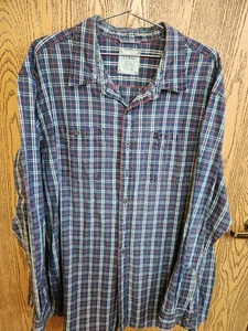 LL Bean Flanellhemd Herren Metallknopf kariert Größe XXL Tall Button Down - Bild 1 von 5