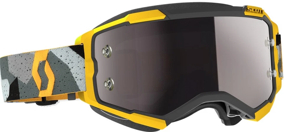 Scott Usa Fury Goggles (One Size Fits Most, Camo Gray/Yellow / Silver Chrome Wor - Image 1 of 3