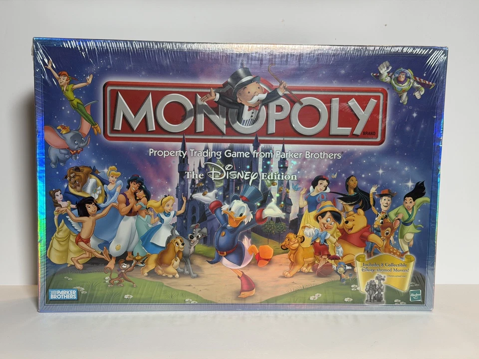 New Factory Sealed Vintage 2001 Monopoly “The Disney Edition” Board Game Hasbro - Image 1 of 4