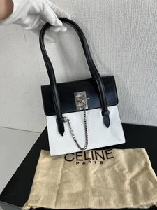 Celine Leder Handtasche schwarz-weiß - Bild 1 von 24