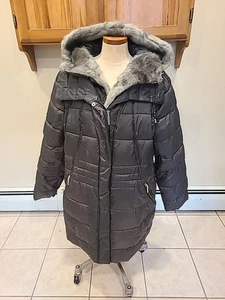 Braetan Jacke Damen 2X braun Kapuze weicher Kunstfell Outdoor Puffer Mantel - Bild 1 von 10