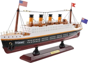 RMS Titanic Modell Holz Kreuzfahrtschiff Modell 14" komplett montiert Display Maritim - Bild 1 von 6