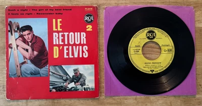 45 7" FRENCH EP ELVIS PRESLEY SUCH A NIGHT - Image 1 of 2