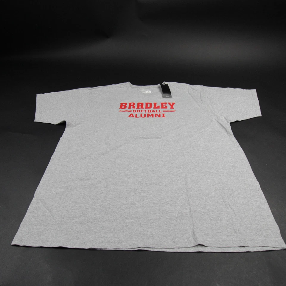 Bradley Braves adidas Go-To tee Short Sleeve Shirt Men's Gray/Heather New - Image 1 of 1