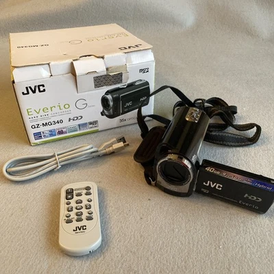 JVC Everio G Series Hard Disk Camcorder GZ-MG340BU Untested - Parts Only - Image 1 of 4