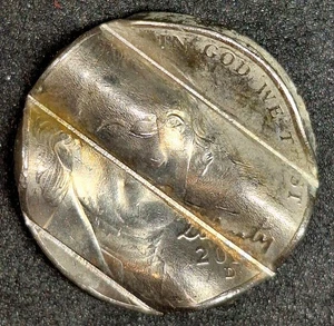 Uncirculated 2012-D Mint Cancelled /Waffled Jefferson Nickel Error w/Details (H) - Picture 1 of 2