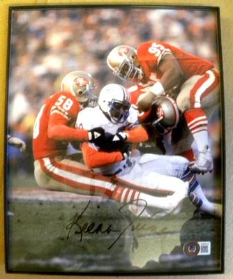 Foto firmada por KEEAN TURNER Beckett autenticada en marco qq NFL 49ERS Foto 1 de 3