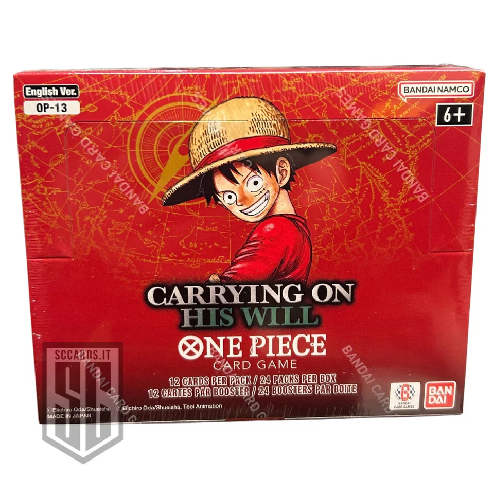 One Piece OP13 Carrying on His Will Booster Box 2025