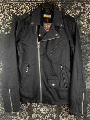 Vintage Schott NYC Perfecto Classic Black Denim Motorcycle Jacket - Men's S - Image 1 of 4