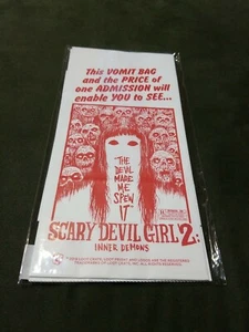 NEW Scary Devil Girl 2 Inner Demons Unopened 2 Pack Vomit Bags 2019 Loot Crate - Picture 1 of 7