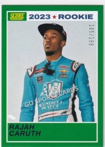 2023 Panini Chronicles Score NASCAR Racing Rajah Caruth #12 Blue /199 RC ROOKIE - Picture 1 of 2