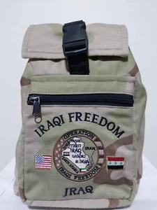 US Military Army Iraqi Freedom Saddam Hussien Operation 2003 backpack bag rare - Picture 1 of 7