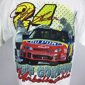 Vintage Gr. Large TShirt NASCAR Jeff Gordon DuPont Monte Carlo 1999 Unglaublich - Bild 1 von 8