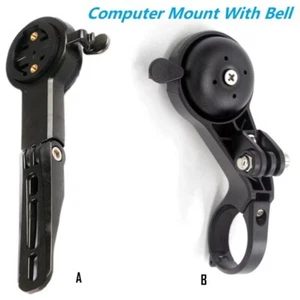 Bicycle Computer Mount With Bike Bell Speedometer GPS Gopro Sport Camera Holder - Picture 1 of 10