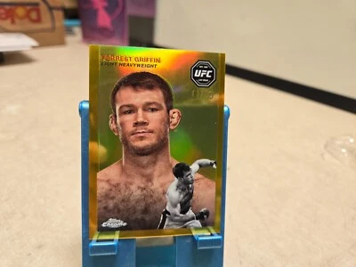 2024 Topps Chrome UFC FORREST GRIFFIN GOLD RECRACTOR UFC DEBUT /50 - Image 1 of 2