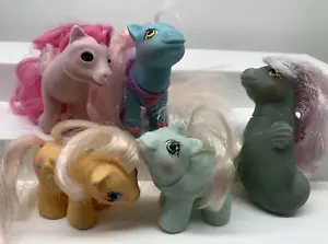 My Little Pony G1 Baby Tippytoes, Heart Throb Beddy Bye Eyes, Jabber, Tumbleweed - Picture 1 of 24