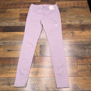 SO Low Rise Jegging Jeans 7 Lavender Skinniest Leg Stretch New - Picture 1 of 12