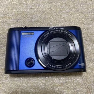 Casio Digital Camera Exilim Ex-Zr1600BE Self-Portrait Auto-Transfer Blue - Picture 1 of 1