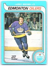 1979-80 O-Pee-Chee Larry Brown Edmonton Oilers #323