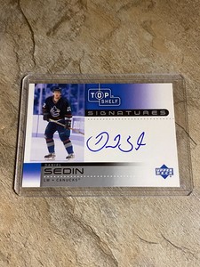 2002-03 UD Top Shelf Hockey Daniel Sedin Top Shelf Signatures #DS (Canucks)