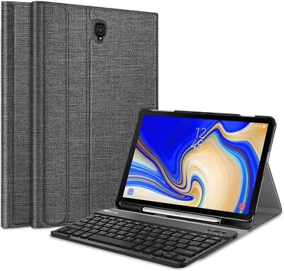 For Samsung Galaxy Tab S4 10.5'' 2018 Wireless Bluetooth Keyboard Case Cover - Image 1 of 4