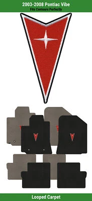 Alfombrillas delanteras y traseras Lloyd Classic Loop para Pontiac Vibe '03-08 con emblema Pontiac Foto 1 de 4